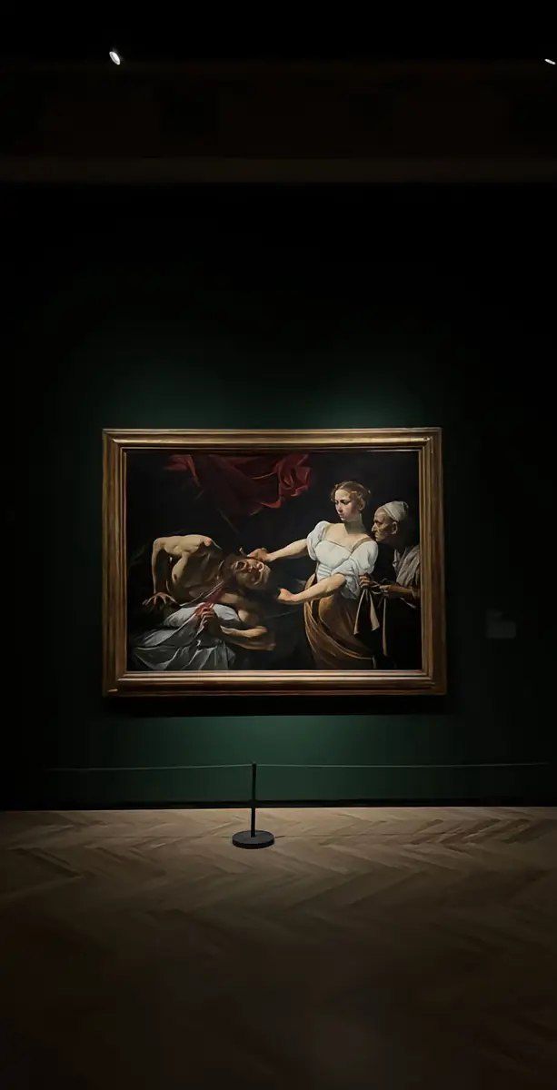 A framed old master painting